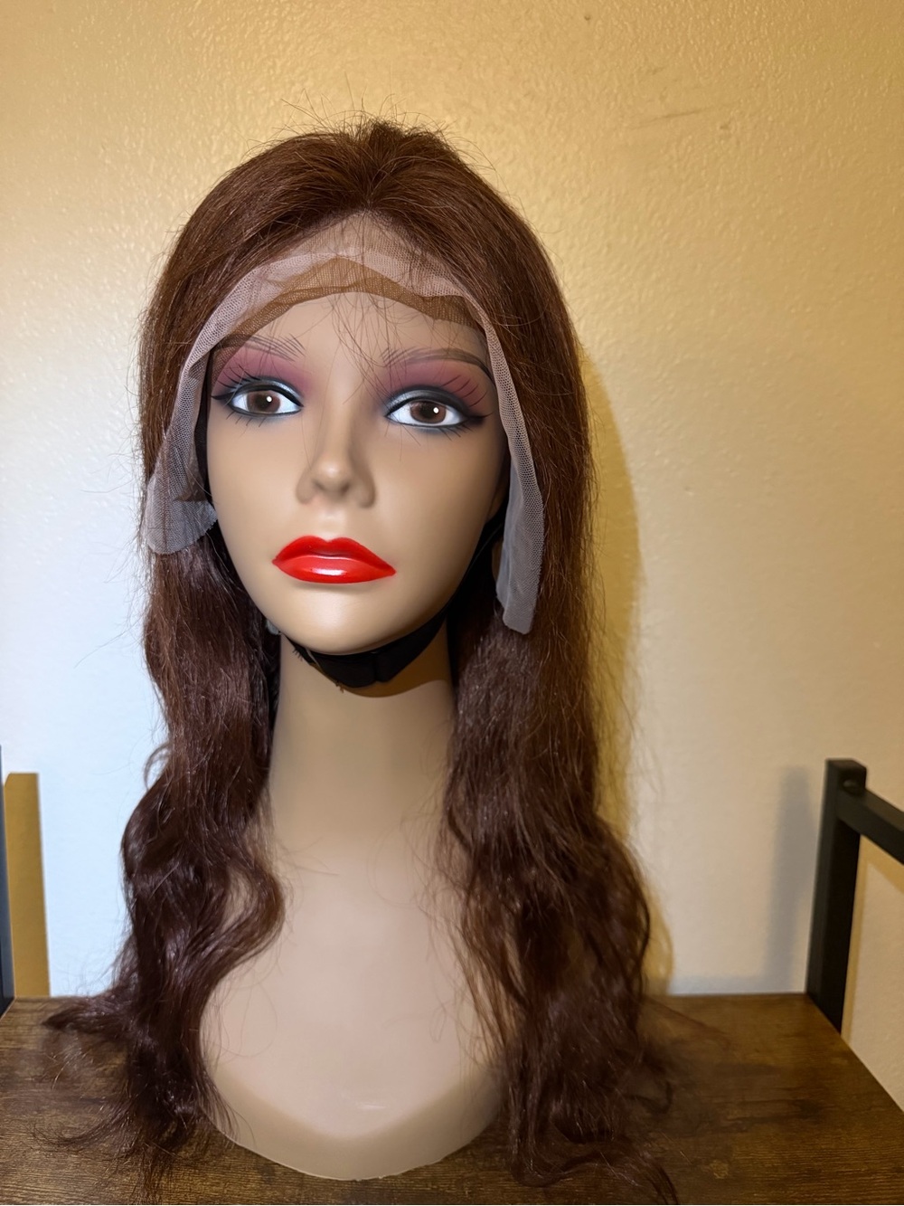 Brown Lace Front Women's Wig - Natural Wave
